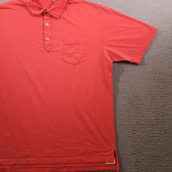 Oliver Ridley Shirt Mens‎ Extra Large Pink Solid Performance Golf Polo Dad - Picture 5 of 10